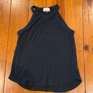 Size small black sleeve less business casual boho style.